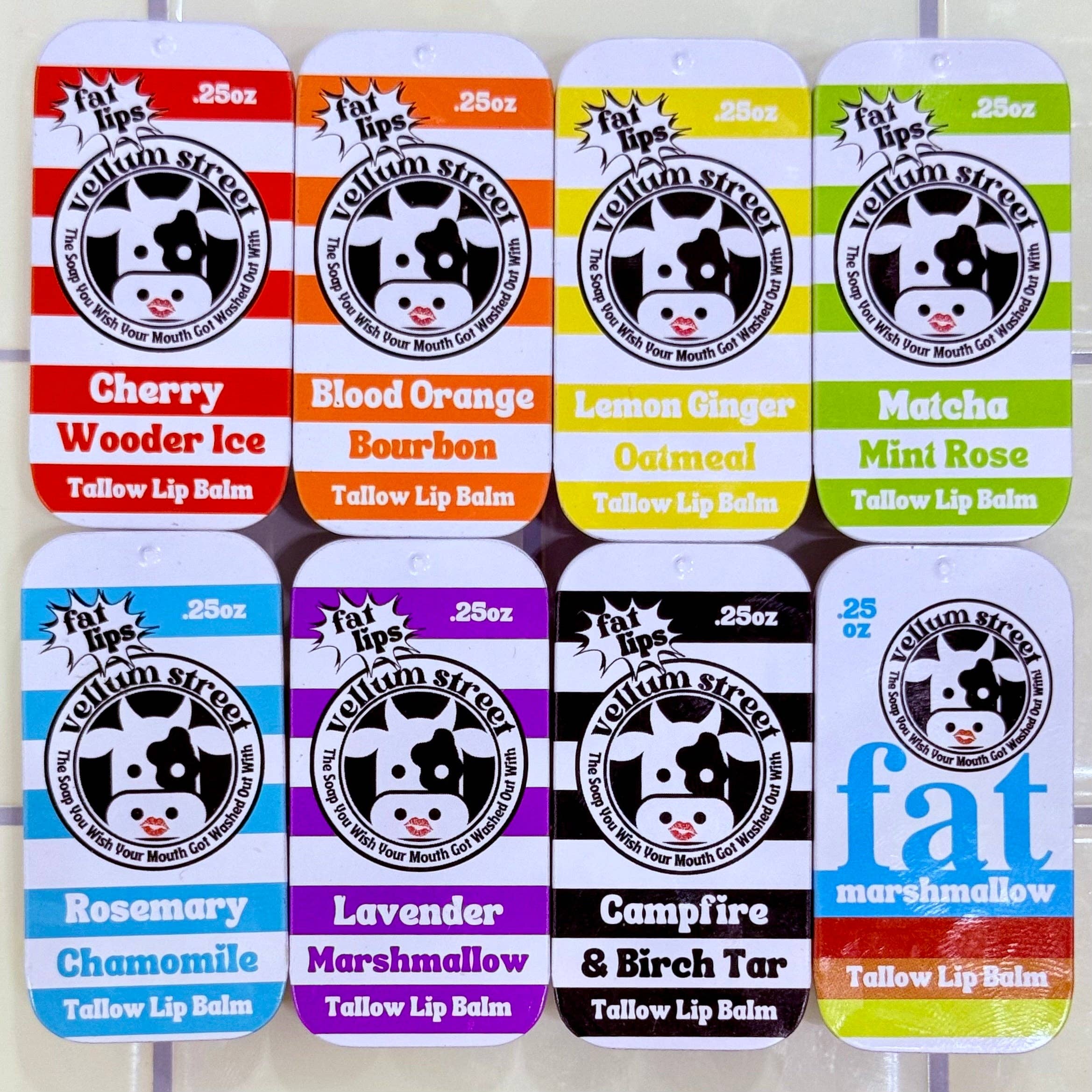 Vellum Street - Wholesale Lip Balm - .25 oz Tallow Lip Balms1