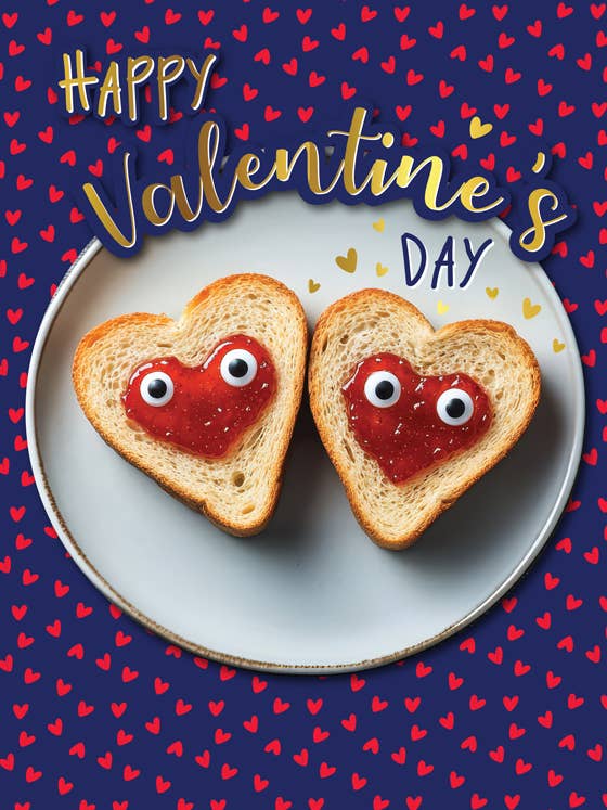 Carte de la Saint-Valentin, Ouvrir, Toast pour la vente par Piccadilly Greetings