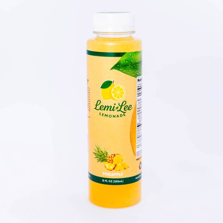 LemiLee Lemonade – wholesale Fruit juice – Pineapple Lemonade 8 Pack Bottles