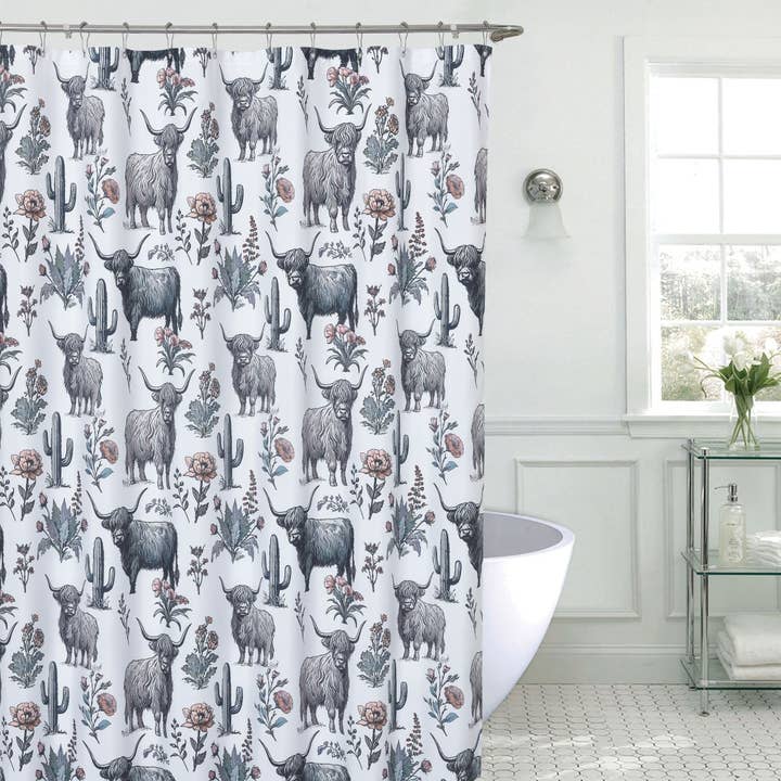 SHOWER CURTAIN HIGHLANDS GARDEN for wholesale by De Leon Collections