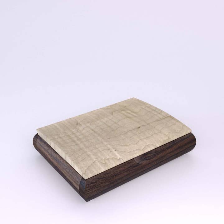 Mikutowski Woodworking - Venta al por mayor Joyero/organizador de joyas - Caja Tranquility de madera grabada con frases superventas48