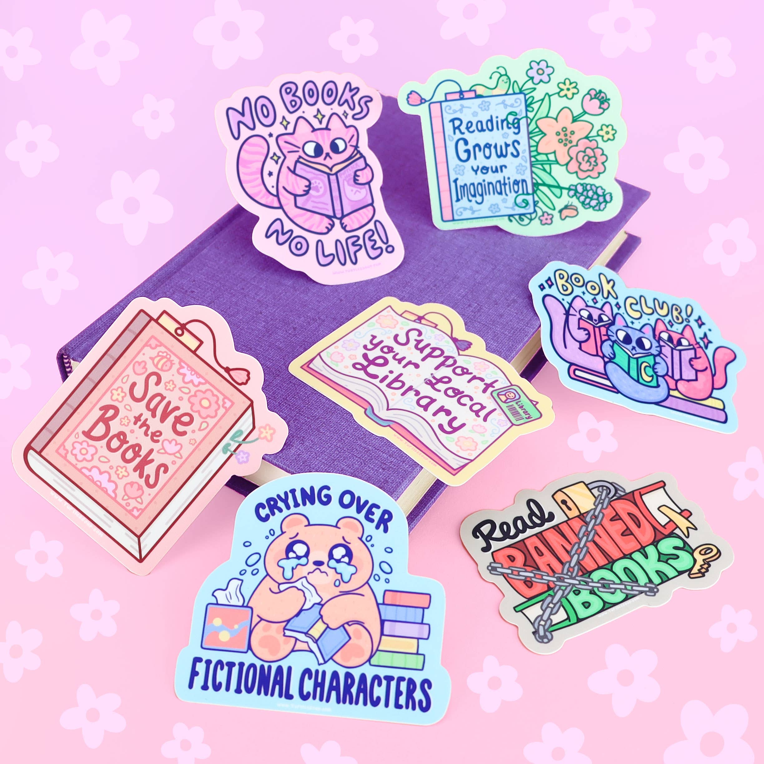 Turtle's Soup - Wholesale Sticker - Reading Grows Your Imagination, Bookish, Vinyl Sticker1