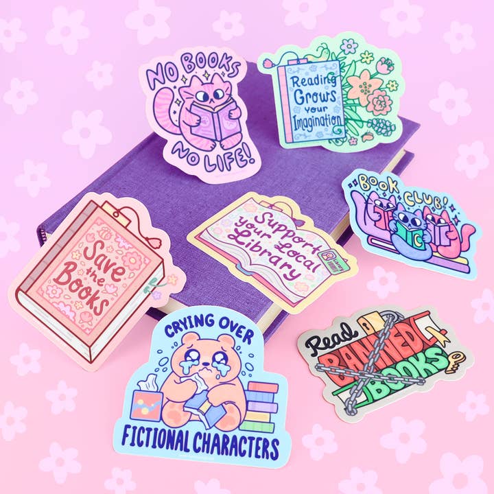 Turtle's Soup - Wholesale Sticker - Reading Grows Your Imagination, Bookish, Vinyl Sticker1