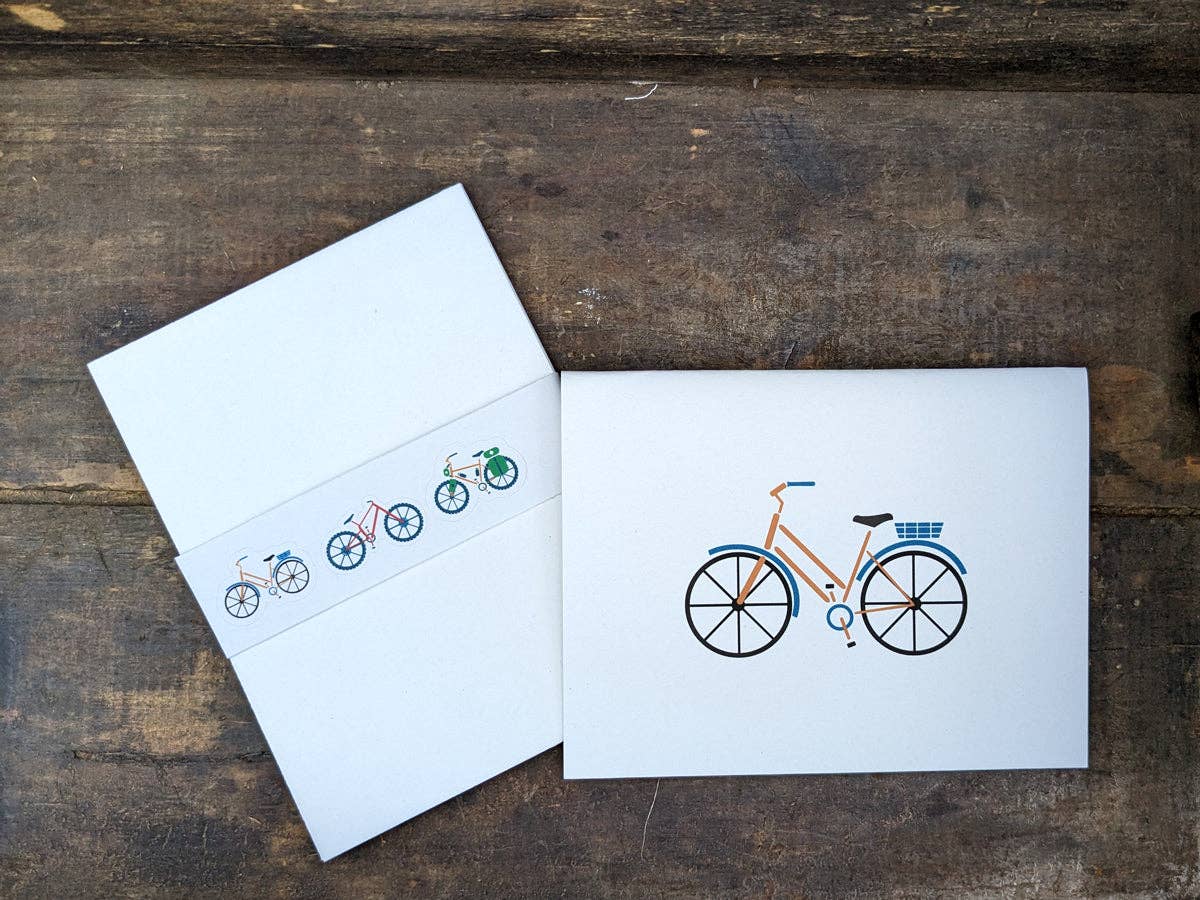 Soijen Illustrations - Wholesale Everyday Greeting Card - Bicicleta | Bike Adventure | Assorted Greeting Card Set5
