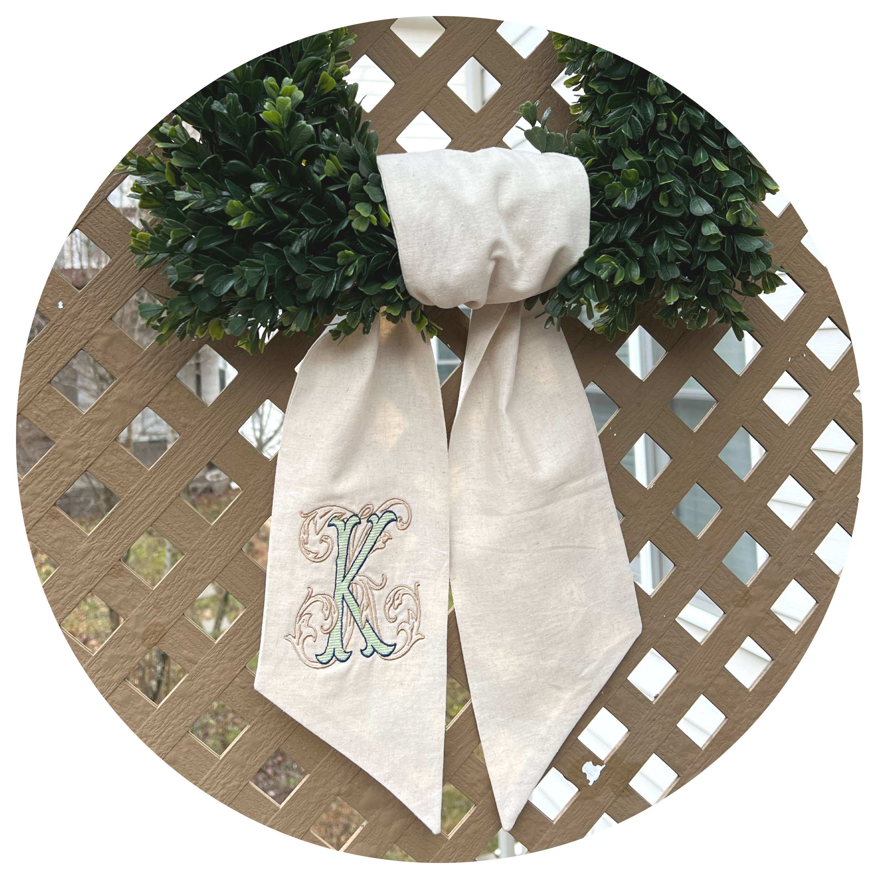 THE ROYALTY COLLECTION - Wholesale Wreath - Linen Blend Sashes37