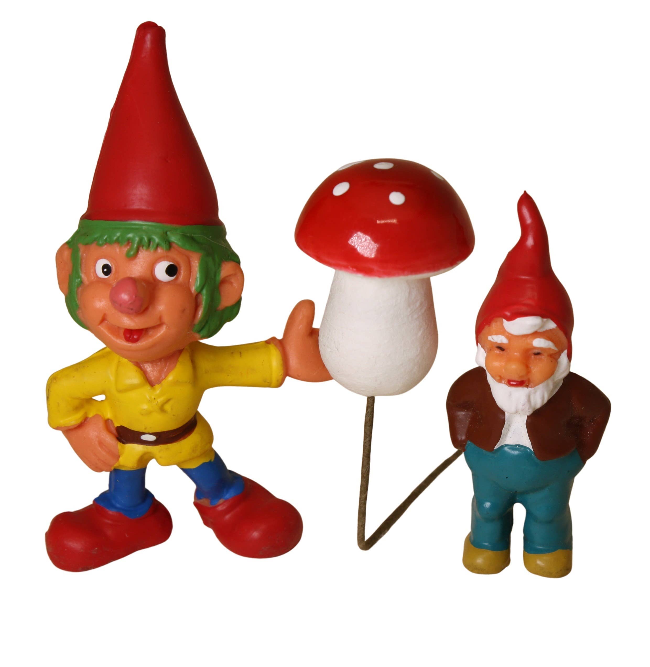   Red Mushrooms - 3/4" Red Spun Cotton - 10 Pcs - 218-0167 for wholesale on Faire6