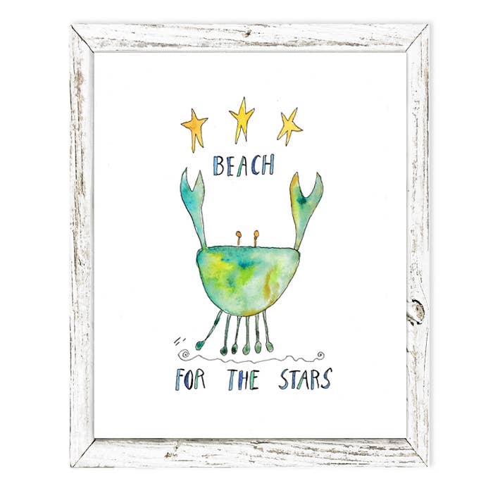 'Beach For the Stars' by Sandy Gingras - Shelf Art for wholesale by Sweet Gumball Inc.