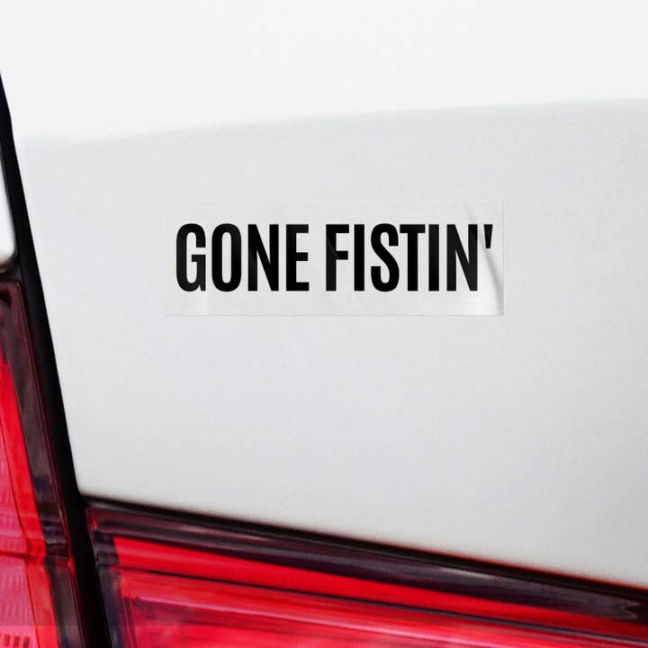 Sticker Bull - Wholesale Sticker - Gone Fistin' Funny weerbestendige bumpersticker, sticker voor waterfles, laptopsticker2