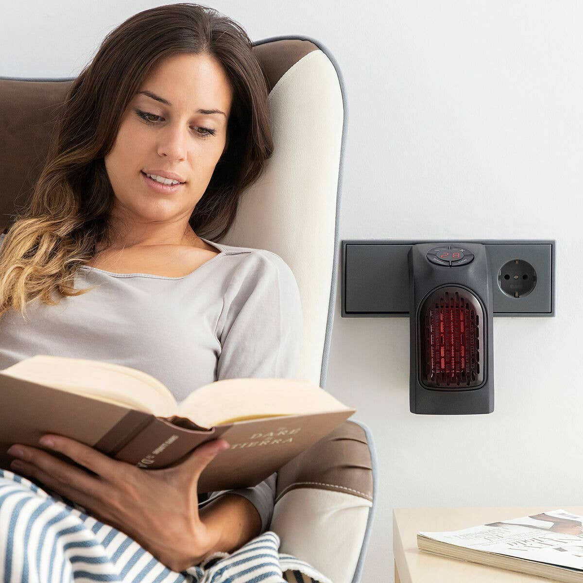 InnovaGoods - Wholesale Electric Fan - InnovaGoods 400W Heatpod Portable Mini Socket Heater2