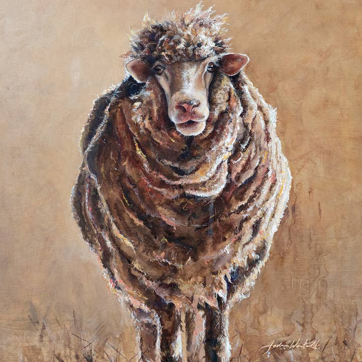 Jodie Westall Art - Wholesale Everyday Greeting Card - Kevin the Sheep - Greeting Card1