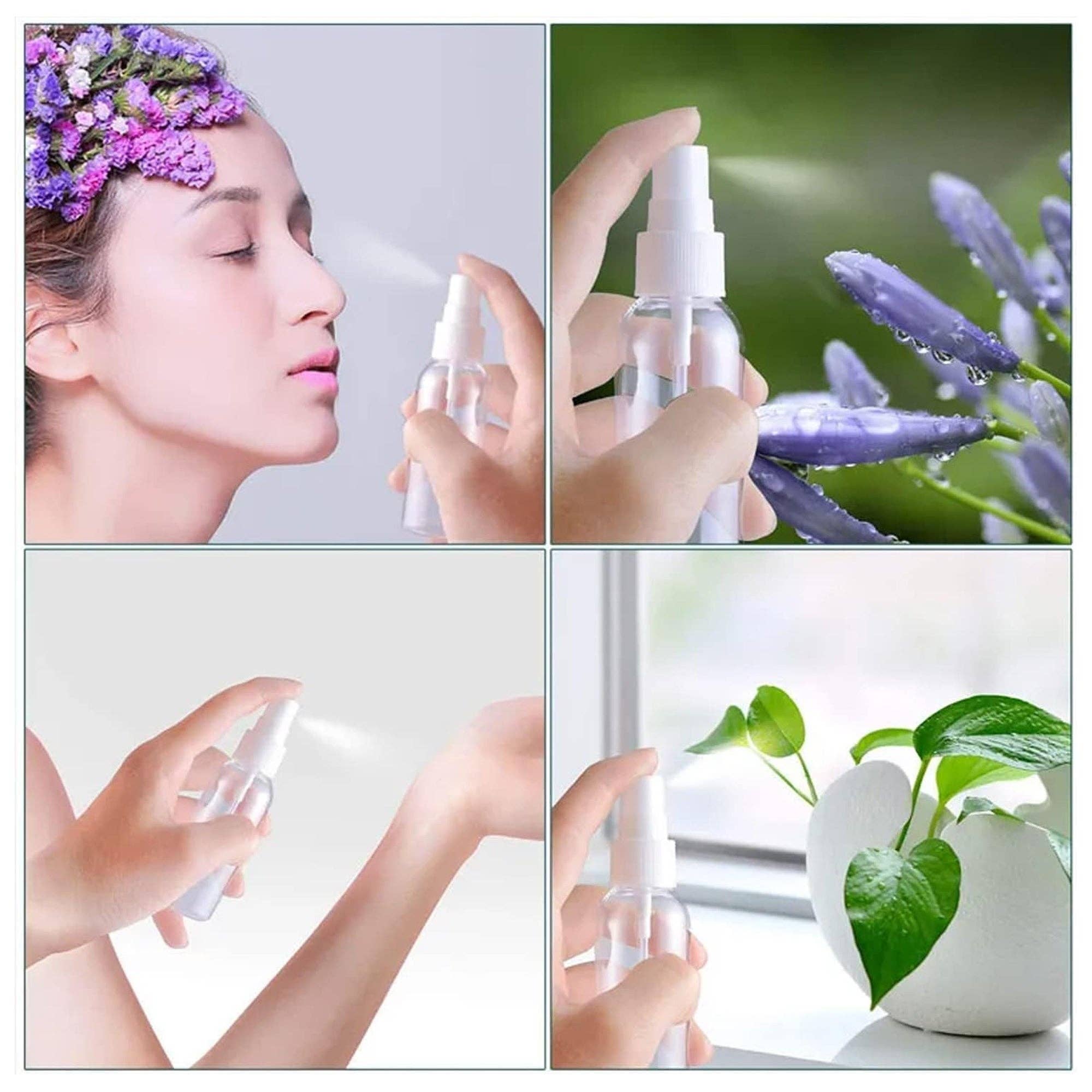 Vigor Path - Wholesale Spray Bottle - Mini Travel Spray Bottles, Set of 6 with Labels Included - 2oz/50ml5