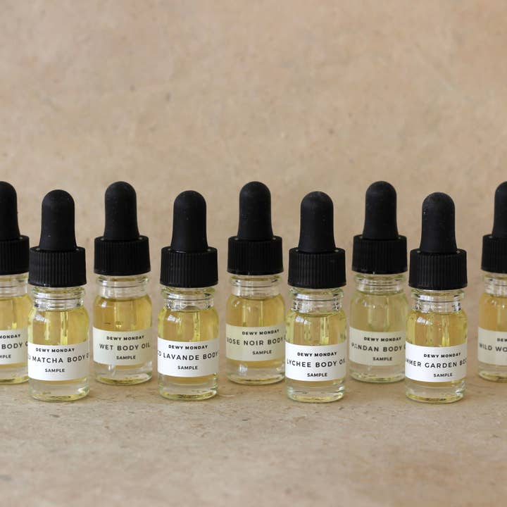 Kropsolie Opdagelsessæt for engroshandel hos Dewy Monday