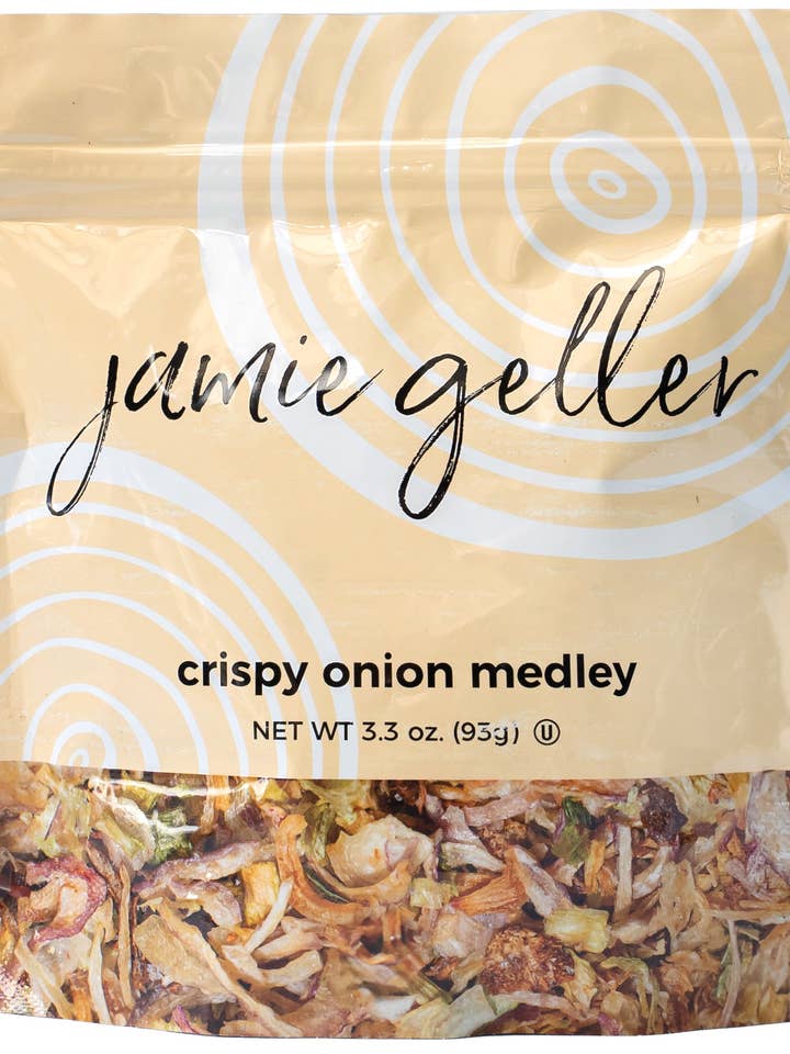 Crispy Onion Medley (3.3 oz bag, 93g) for wholesale by Jamie Geller