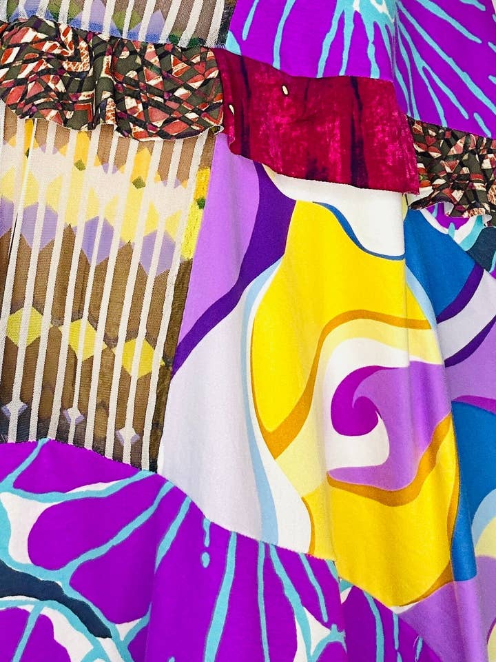 Aerial Clothing sRQ - Wholesale Skirt - Women's - Purple Pop Flounced Maxi Skirt5