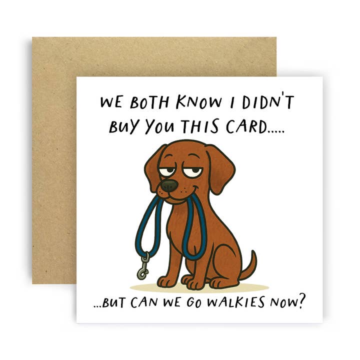 Funny Birthday Card from Dog – Vizsla for wholesale by Huxters
