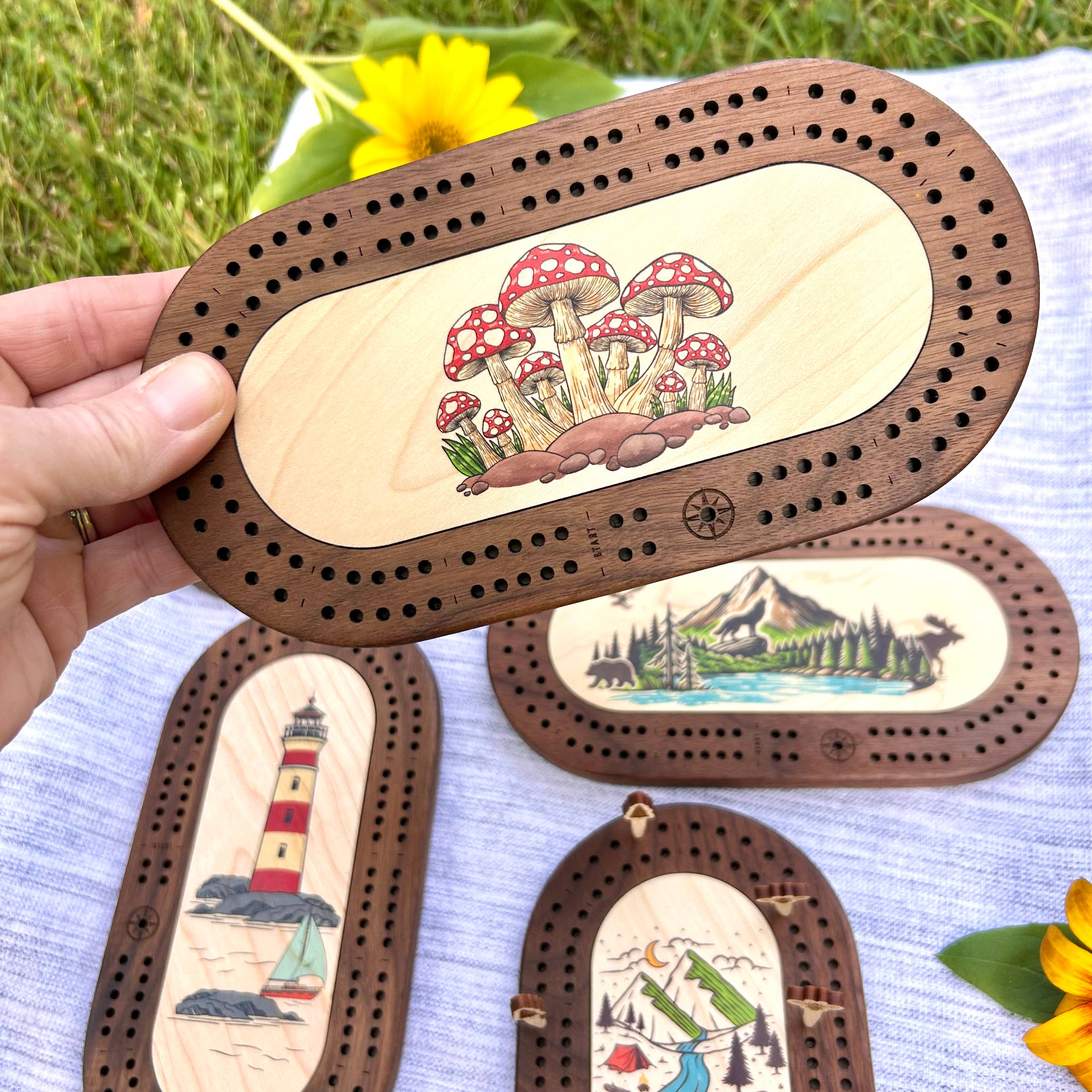 Cast & Carve - Wholesale Bordspel - Deluxe Wildlife Mini-wiegplank met aangepaste haringen11