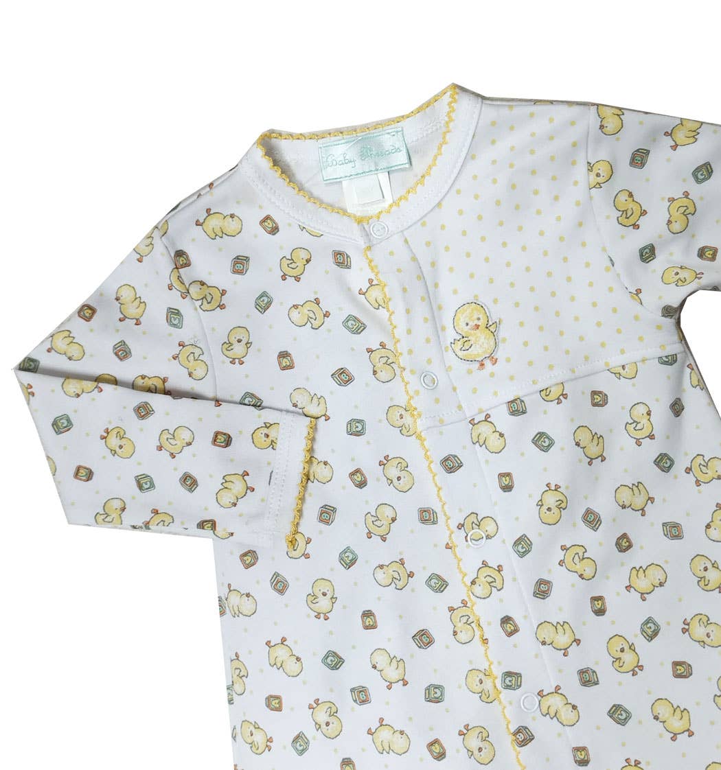 Baby Threads – wholesale Klänning - Baby – Duckies Print Baby Boy Converter Klänning Pima Bomull1