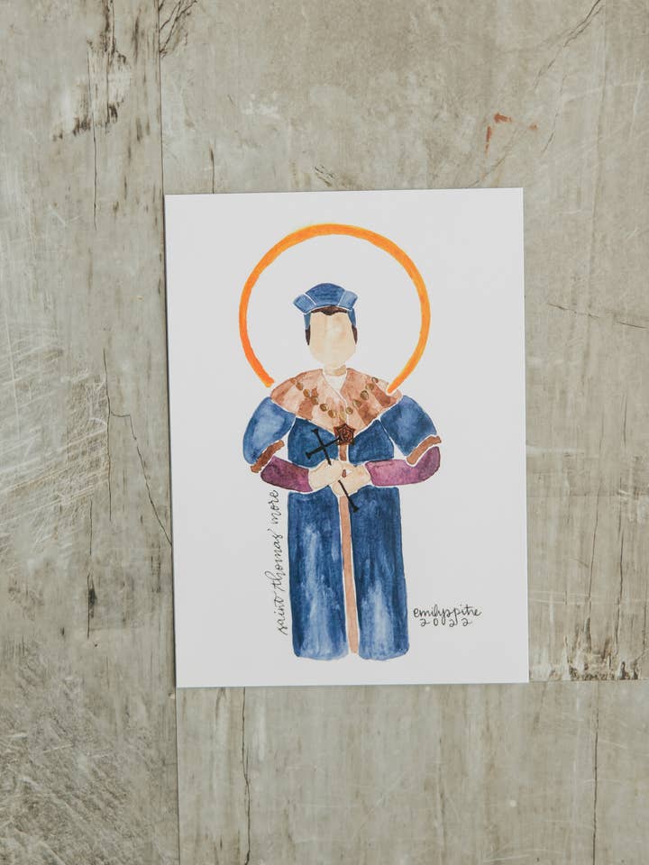 St. Thomas More 5x7 Prints for wholesale by Emily S Pitre Art