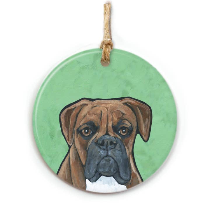 Boxer Dog Ornament for wholesale by The Cheery Pet