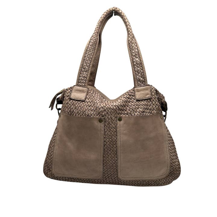 Louisa lee - Wholesale Shoulder Bag - Women's - TAMARA LARGE 2 POCKET WASHED LEATHER SHOULDER BAG11