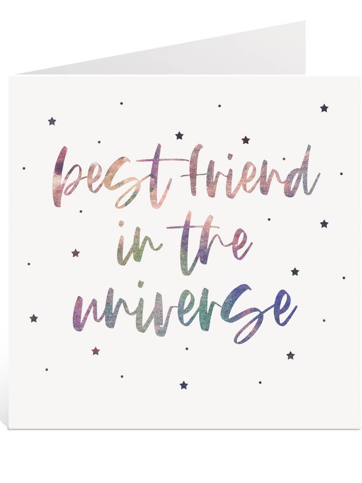 Best Friend in the Universe Card for wholesale by Creationery