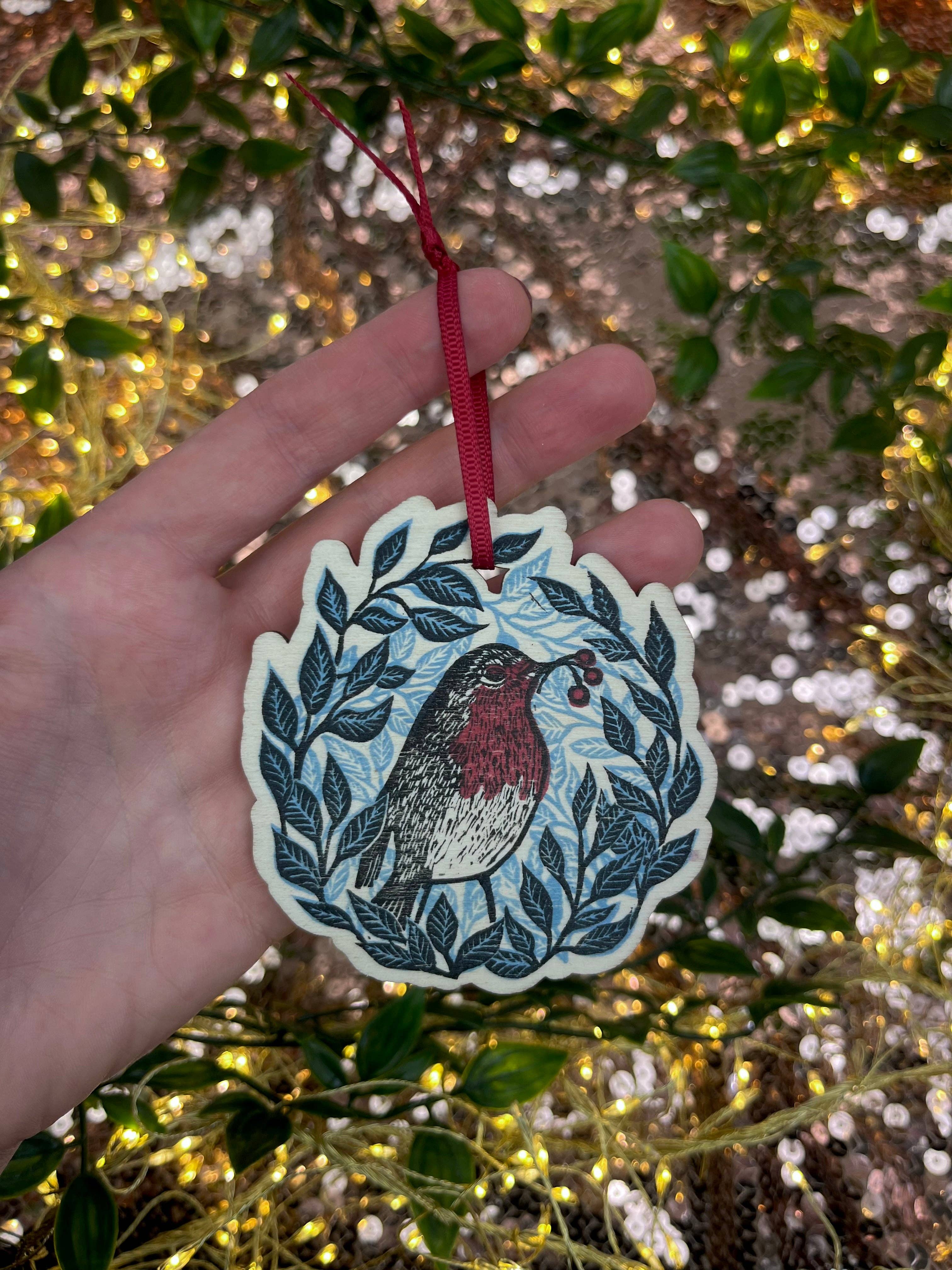 Beth Lewis Art - Wholesale Ornament - Wooden Tree Decorations19