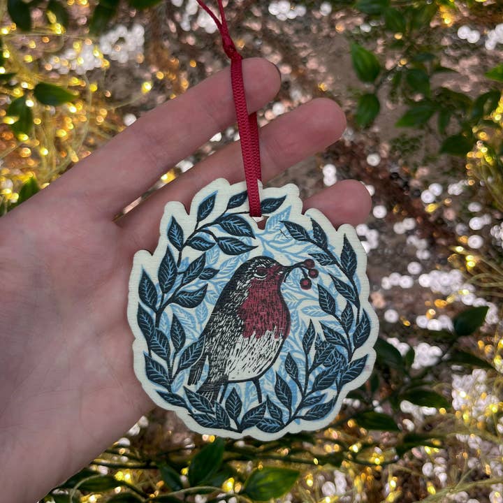 Beth Lewis Art - Wholesale Ornament - Wooden Tree Decorations19