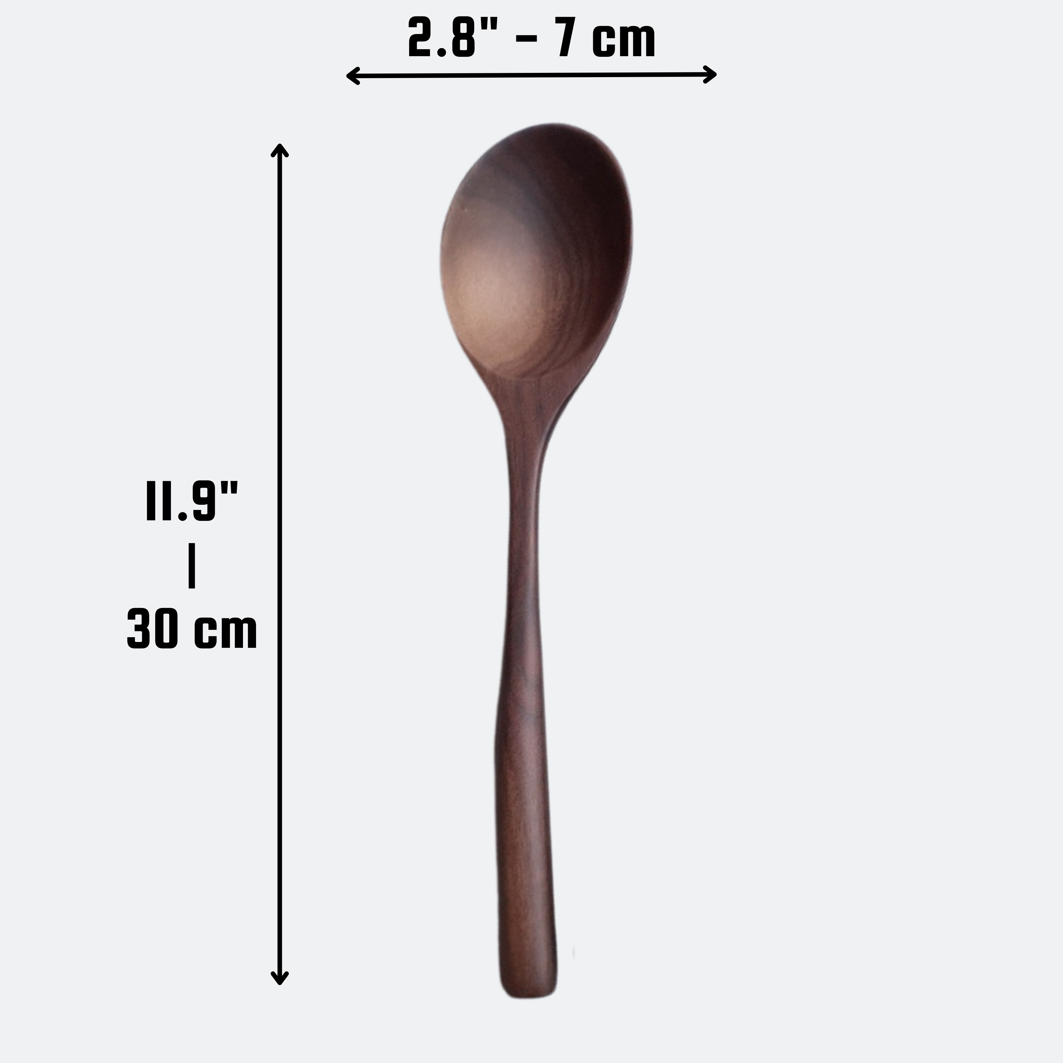 194 Craft House - Wholesale Serving Utensil - Large Walnut Wooden Spoon - Kitchen Serving Utensils1