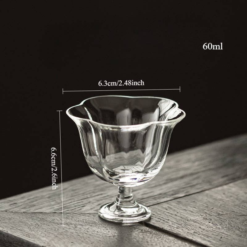 Gohobi （We cover U.S. import duties） - Vente Tasse à café/thé - Gohobi Tasse à Thé Haute en Verre Borosilicate avec Pied – Tasse Maître Transparente Résistante à la Chaleur pour Thé Gongfu, Vaisselle à Thé Chinoise pour Usage Domestique3