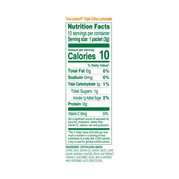 True Citrus - Wholesale Drink Mix - True Lemon Triple Citrus Lemonade