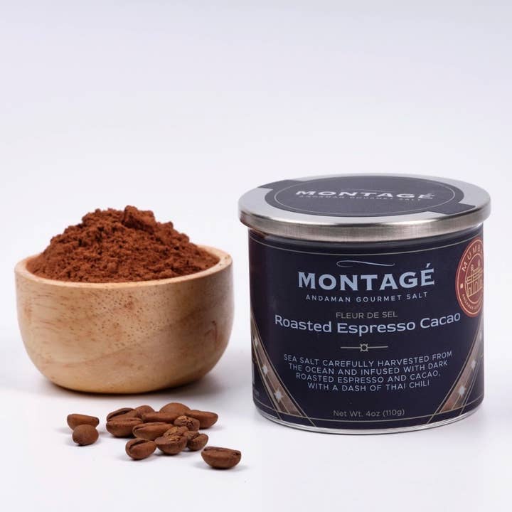 Roasted Espresso Cacao (Mumbai) for wholesale by Montagé Andaman Gourmet Salt