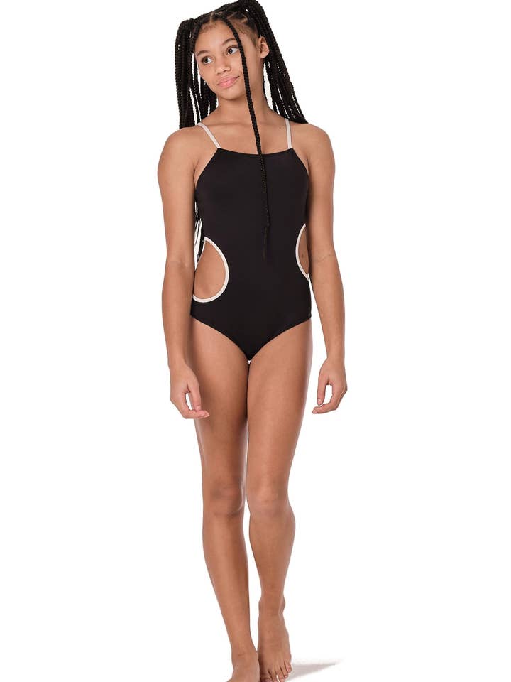 Cirkle Back - Costume intero nero per la vendita all'ingrosso da parte di Submarine