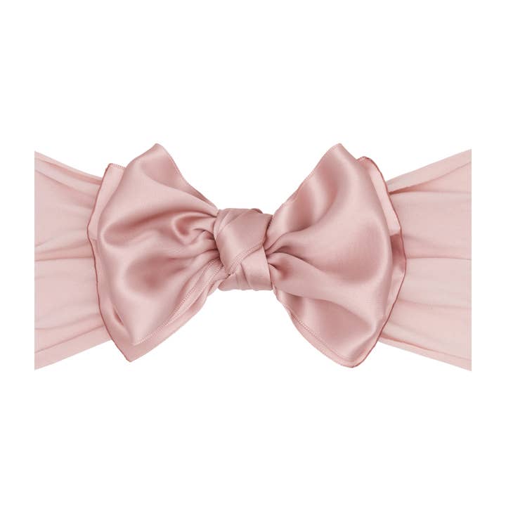 Baby Bling Bows - Wholesale Hair bow – Baby - Baby Bling® Satin FAB® soft nylon headband with satin bow1