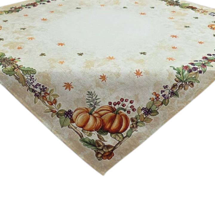 Centre de table en tissu gobelin motif automnal pour la vente par Lunaria Lab