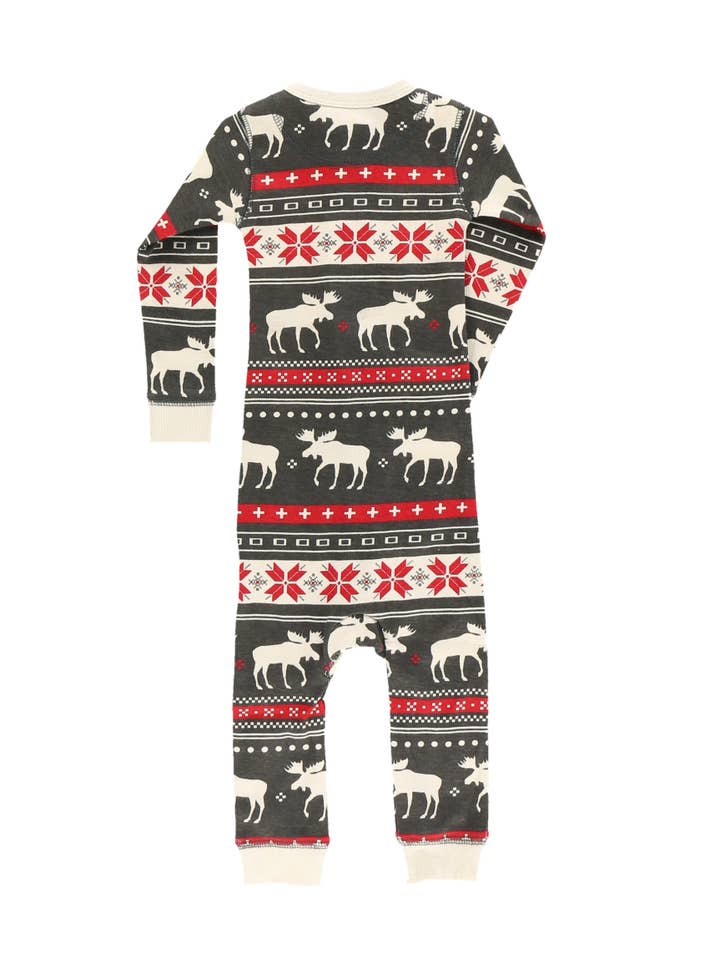 Lazy One - Wholesale Jumpsuit - Baby - Cabin Fair Isle Infant Unionsuit1