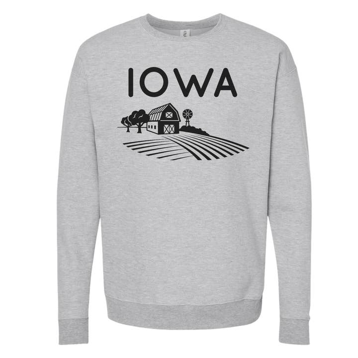 dkhandmade - Wholesale Graphic Sweatshirt - Unisex - IOWA FARMLAND Sweatshirts and Hoodies