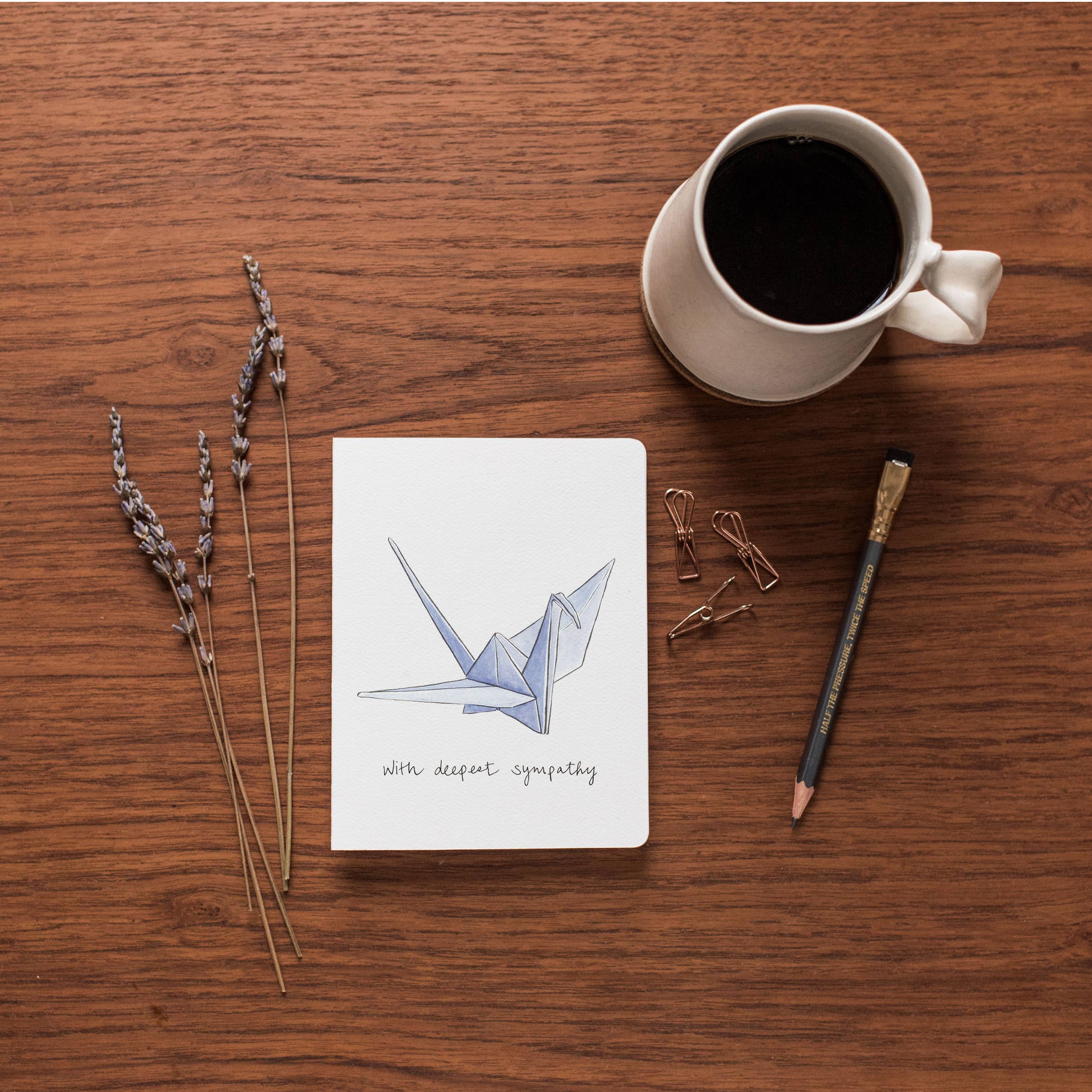 Gotamago - Wholesale Sympathy Card - Paper Crane Sympathy Card1