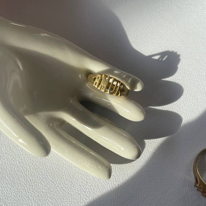 Spanish Letter Ring (AMOR) for wholesale by Chibi Jewels