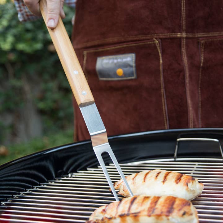 Fox Run Brands - Wholesale Outdoor Grill Tools - Outset Verde Grill Fork, Stainless Steel, 17.5"