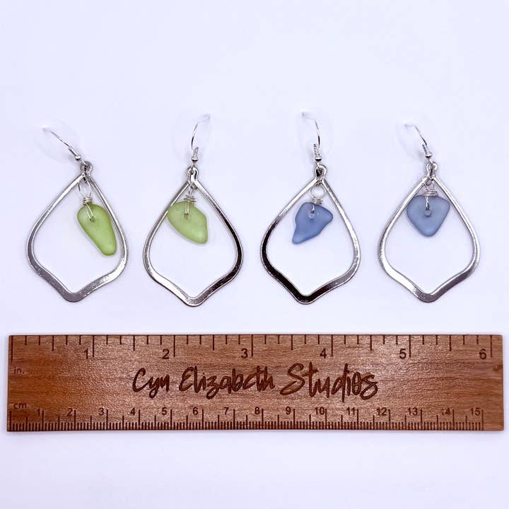 Cyn Elizabeth Studios - Wholesale Dangle Earrings - Luna Tide Sea Glass Earrings5