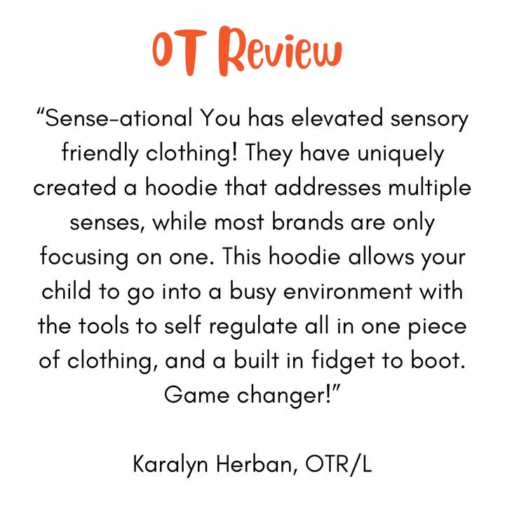 Sense-ational You - Wholesale Hoodie - Kids - QuietSense Sound Reducing Sensory Hoodie3