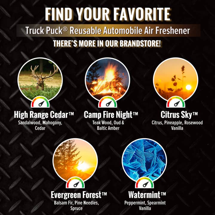 Belle Aroma® - Wholesale Car Freshener - Unisex - Truck Puck® Citrus Sky Car Vent Clip Air Freshener6