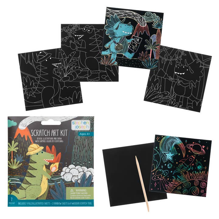 Stephen Joseph Gifts - Wholesale Art Set - Kids & Baby - Scratch Art Kit3