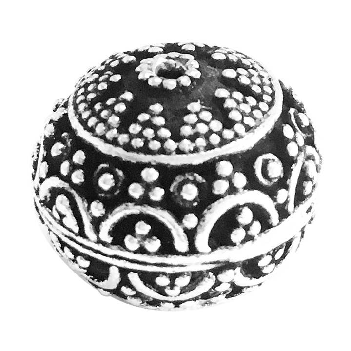 Bali Designs – Großhandel Perlen – BSF-356 Silber Overlay Bali Bead0