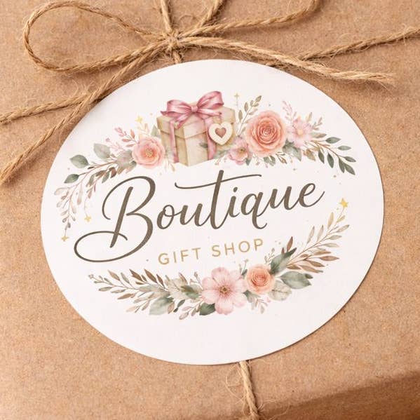 2” Custom Logo Stickers for wholesale by Red Barn Canvas