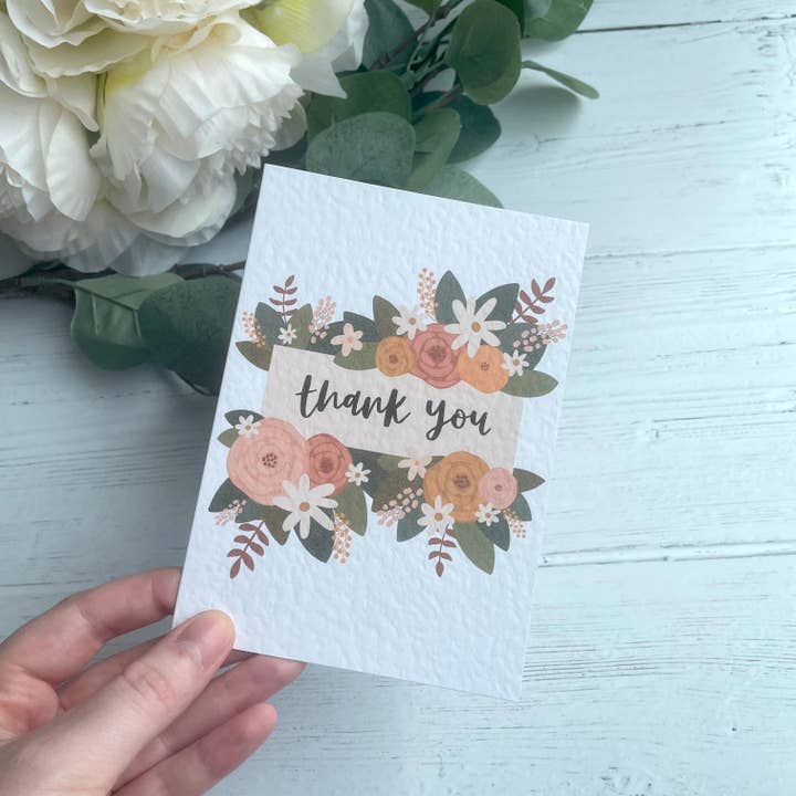 Floral Greetings Card - Assorted Greetings for wholesale by Messy Faith