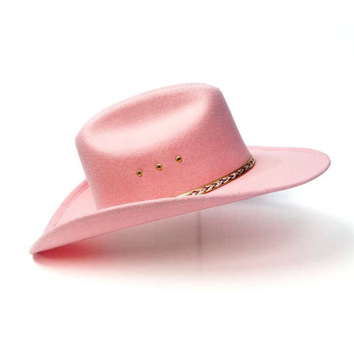 Western Express – Engroshandel Cowboyhat - Dame – Westernhat med pink filtfinish4