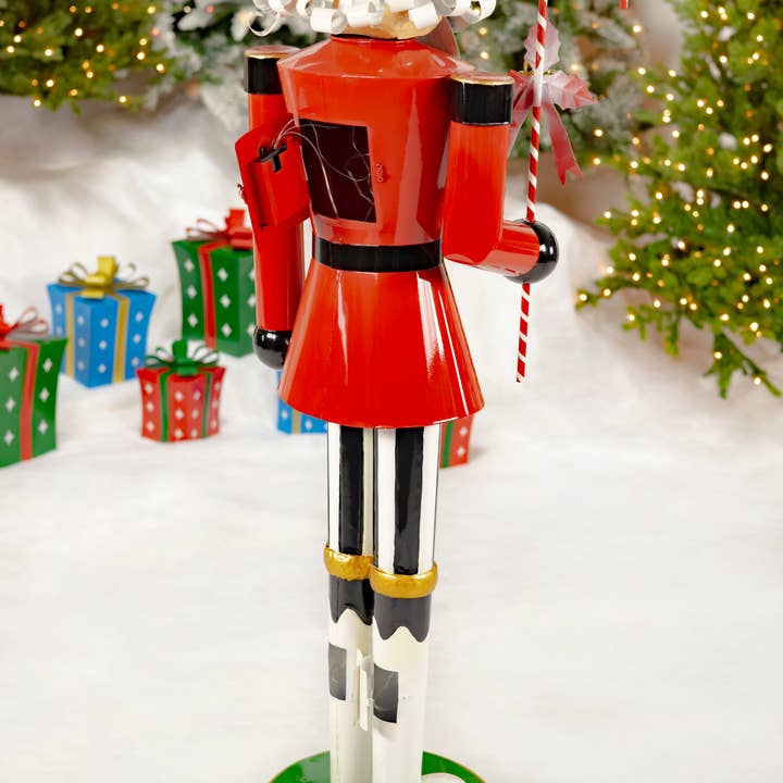 Zaer Ltd. International - Wholesale Holiday Nutcracker - 5ft Tall Light-Up Iron Christmas Nutcrackers - 5 Asst Styles9
