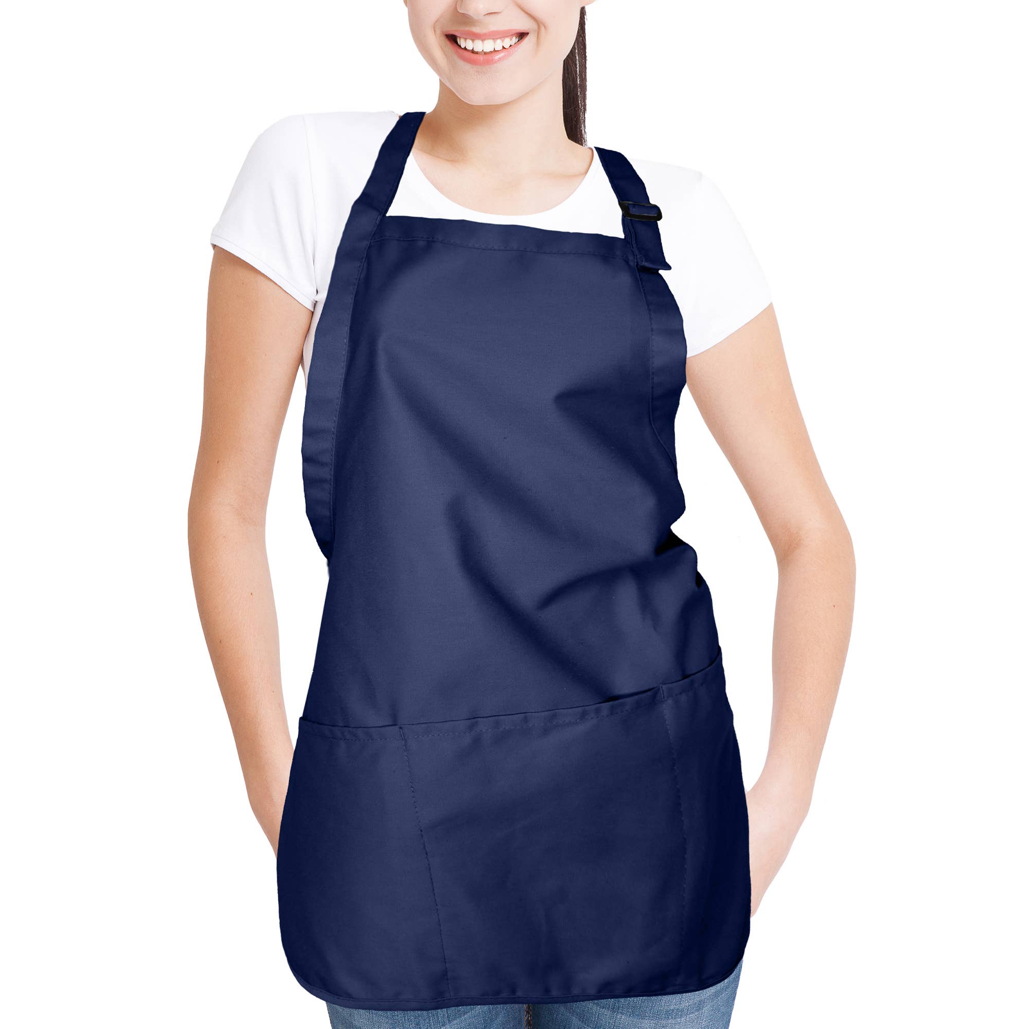 Dalix - Wholesale Apron - DALIX Apron Commercial Restaurant Bib Poly Cotton 3 Pockets22