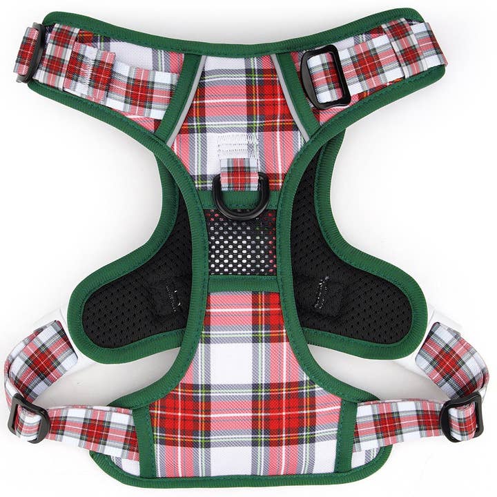 Beast & Buckle - Wholesale Pet Harness - Dog - Christmas Plaid No Pull Harness2
